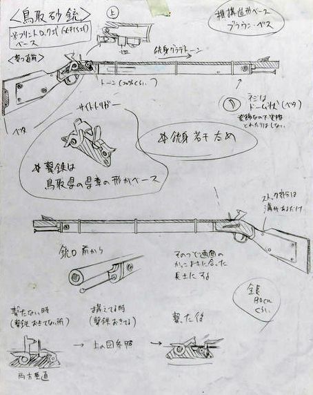 「鳥取砂銃」の詳細設定が明らかに！　じつは、撃鉄の部分は県章のベースがなっている!?